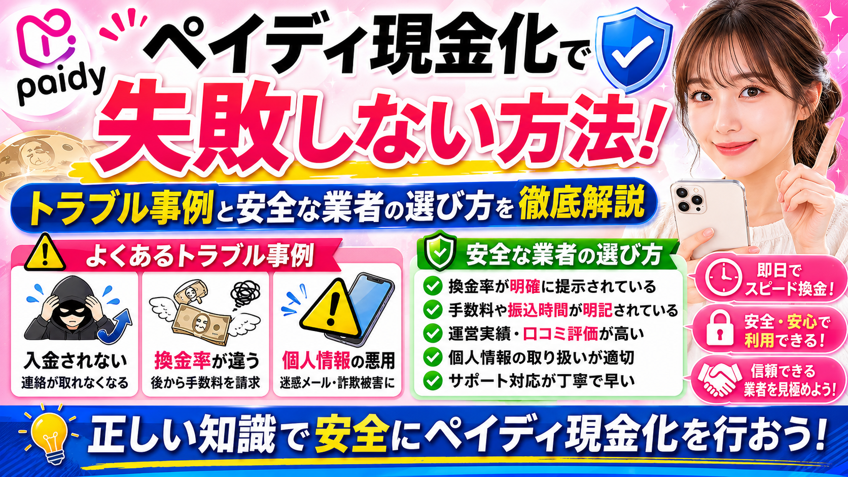 ペイディ現金化で失敗しない方法！トラブル事例と安全な業者の選び方を徹底解説